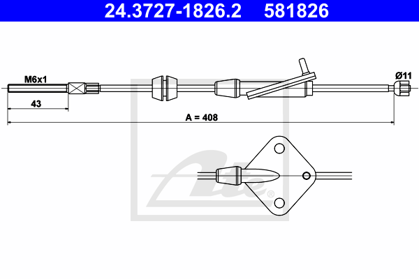 ATE 24.3727-1826.2 Seilzug,...