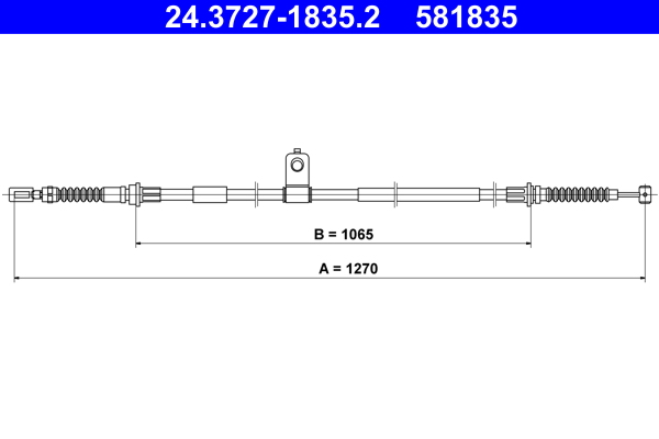 ATE 24.3727-1835.2 Seilzug, Feststellbremse