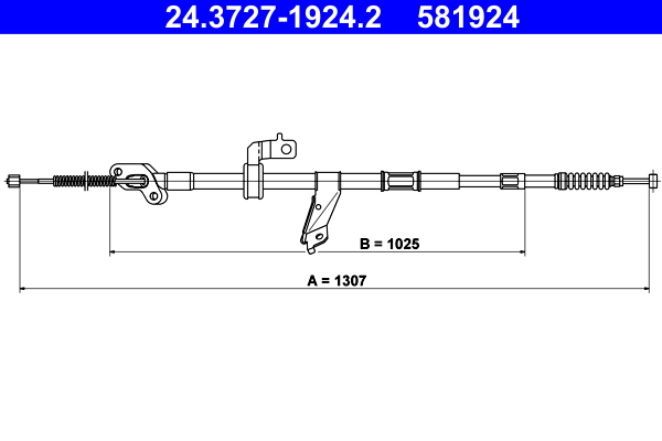 ATE 24.3727-1924.2 Seilzug, Feststellbremse