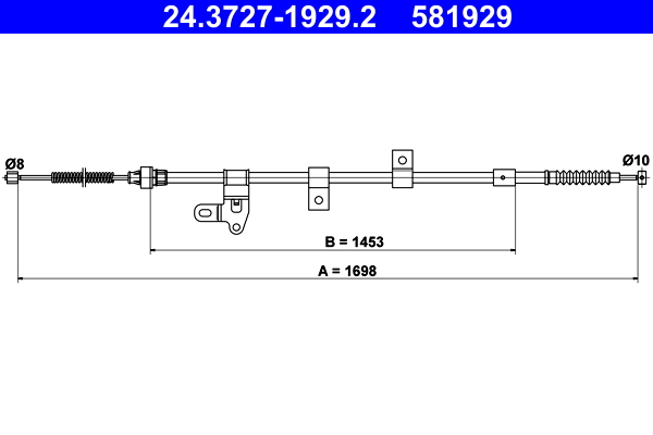 ATE 24.3727-1929.2 Seilzug, Feststellbremse