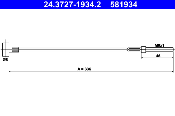 ATE 24.3727-1934.2 Seilzug, Feststellbremse