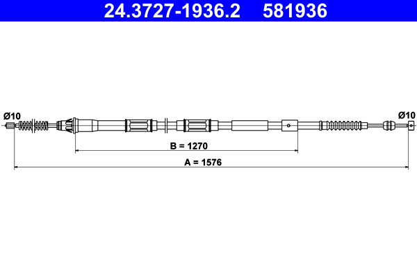 ATE 24.3727-1936.2 Seilzug, Feststellbremse