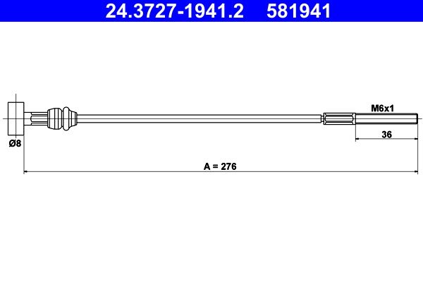 ATE 24.3727-1941.2 Seilzug, Feststellbremse