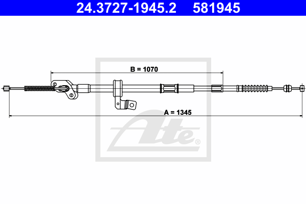 ATE 24.3727-1945.2 Cavo comando, Freno stazionamento