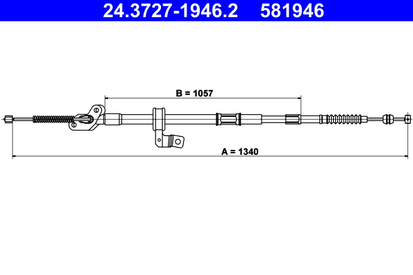 ATE 24.3727-1946.2 Seilzug, Feststellbremse