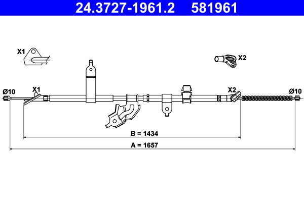 ATE 24.3727-1961.2 Seilzug, Feststellbremse
