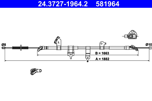 ATE 24.3727-1964.2 Seilzug, Feststellbremse