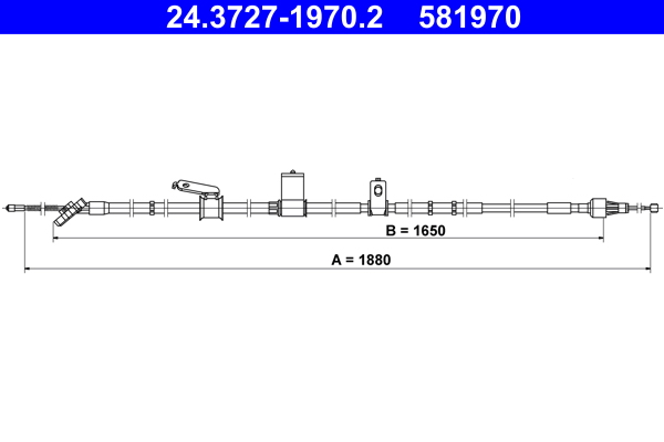 ATE 24.3727-1970.2 Seilzug, Feststellbremse