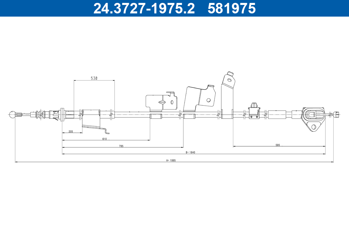 ATE 24.3727-1975.2 Seilzug, Feststellbremse