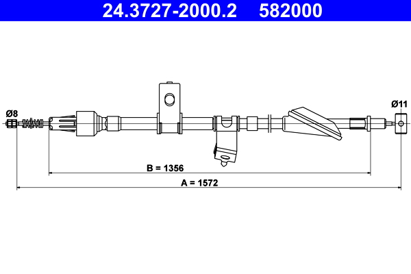 ATE 24.3727-2000.2 Seilzug, Feststellbremse