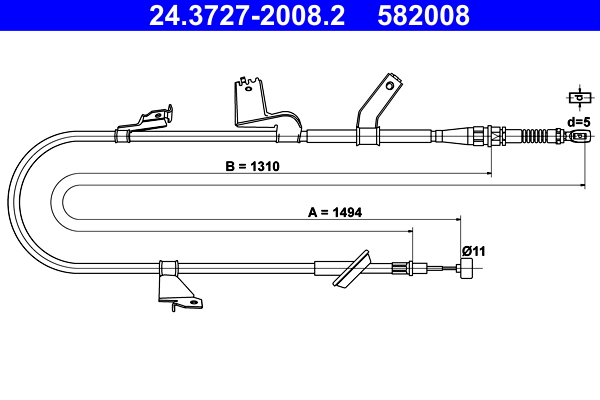 ATE 24.3727-2008.2 Seilzug, Feststellbremse
