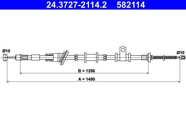 ATE 24.3727-2114.2 Seilzug, Feststellbremse