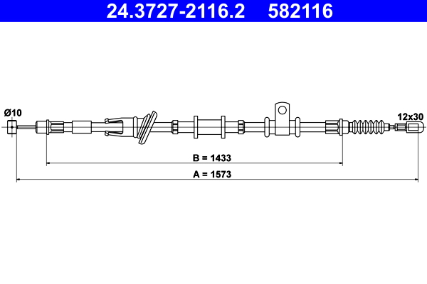 ATE 24.3727-2116.2 Seilzug, Feststellbremse
