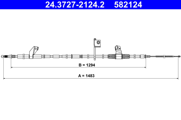 ATE 24.3727-2124.2 Seilzug, Feststellbremse