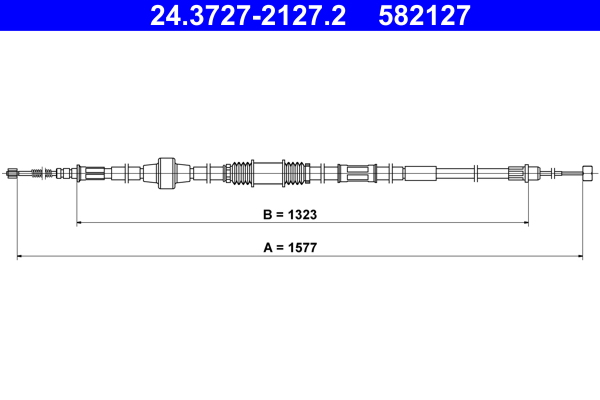 ATE 24.3727-2127.2 Seilzug, Feststellbremse