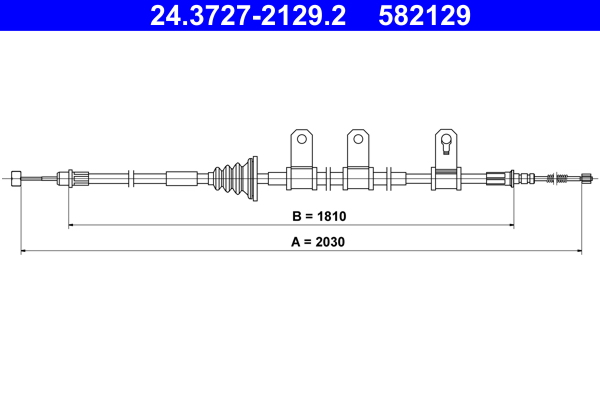ATE 24.3727-2129.2 Seilzug, Feststellbremse