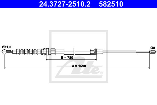 ATE 24.3727-2510.2 Seilzug,...