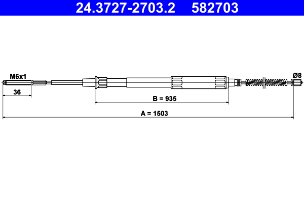 ATE 24.3727-2703.2 Cable...