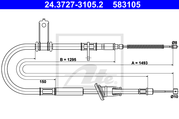 ATE 24.3727-3105.2 Seilzug,...