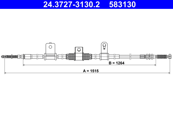 ATE 24.3727-3130.2 Seilzug, Feststellbremse