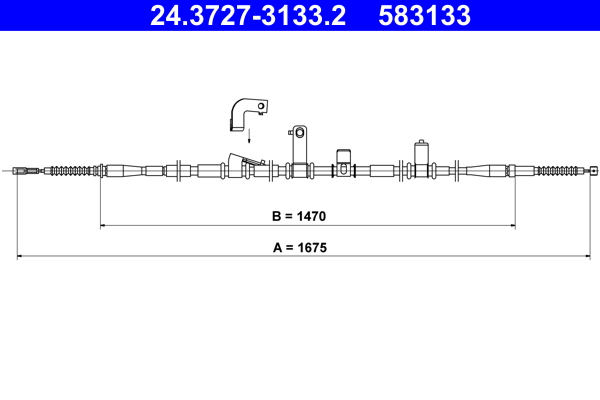 ATE 24.3727-3133.2 Seilzug, Feststellbremse