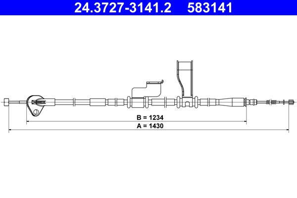 ATE 24.3727-3141.2 Seilzug, Feststellbremse