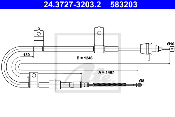 ATE 24.3727-3203.2 Seilzug,...