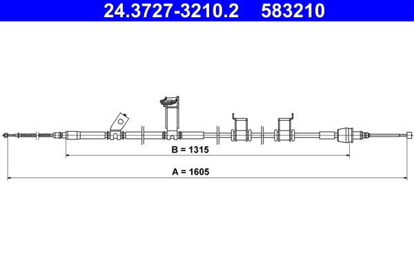 ATE 24.3727-3210.2 Seilzug, Feststellbremse