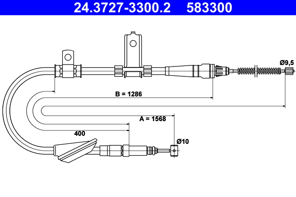 ATE 24.3727-3300.2 Seilzug, Feststellbremse