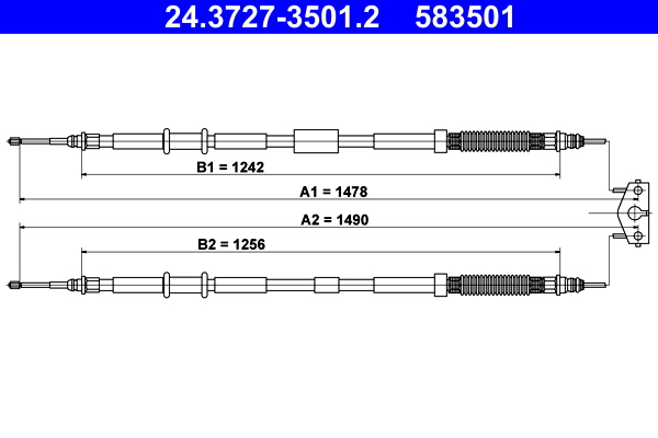 ATE 24.3727-3501.2 Tirette...