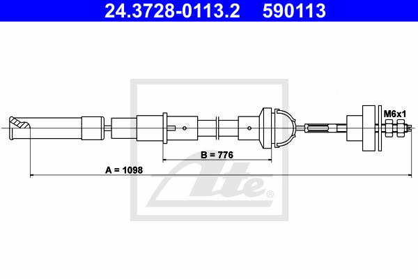 ATE 24.3728-0113.2 Seilzug,...