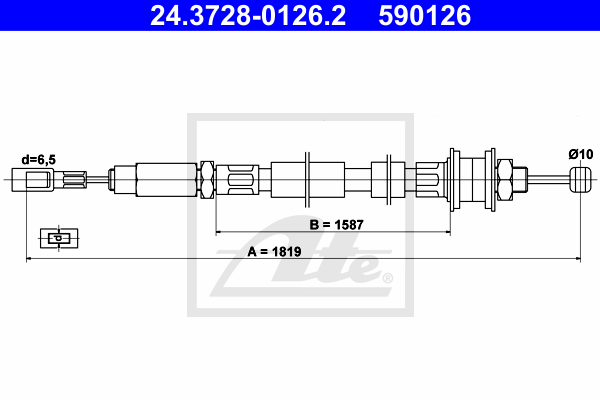 ATE 24.3728-0126.2 Seilzug,...