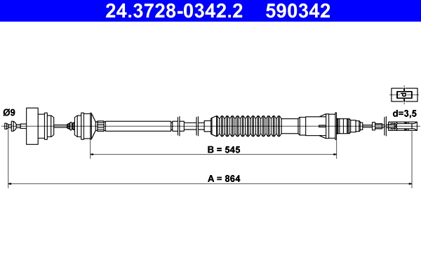 ATE 24.3728-0342.2 Cable...