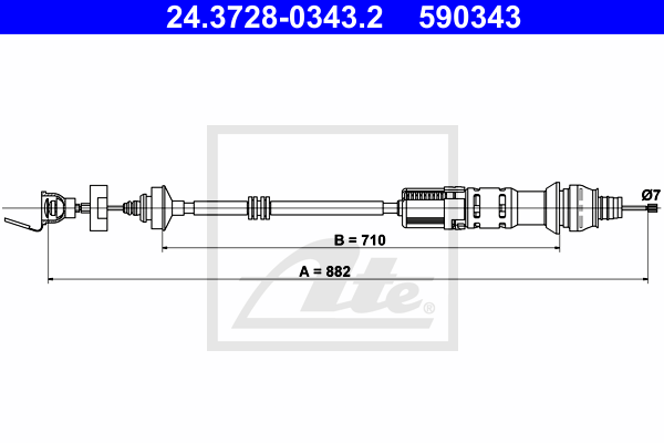 ATE 24.3728-0343.2 Seilzug,...