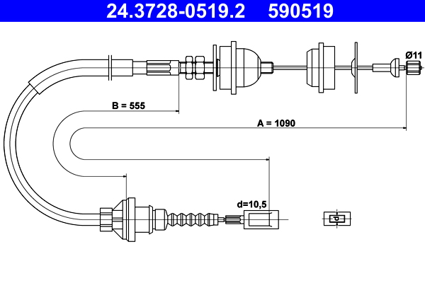 ATE 24.3728-0519.2 Cable...