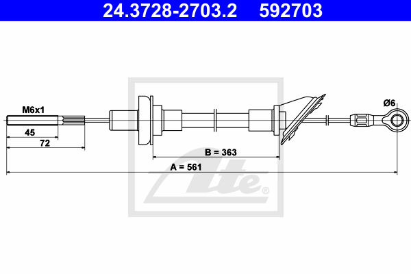 ATE 24.3728-2703.2 Seilzug,...