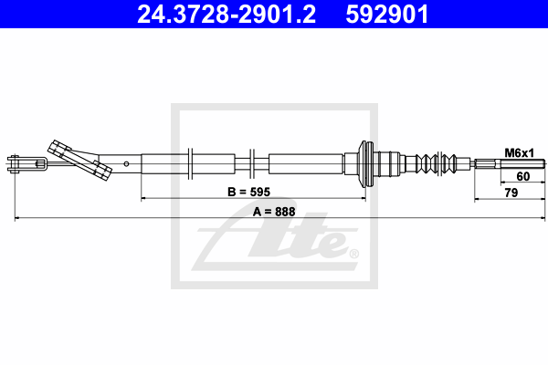 ATE 24.3728-2901.2 Seilzug,...