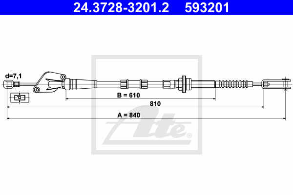 ATE 24.3728-3201.2 Seilzug,...