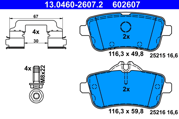 ATE 13.0460-2607.2 set...