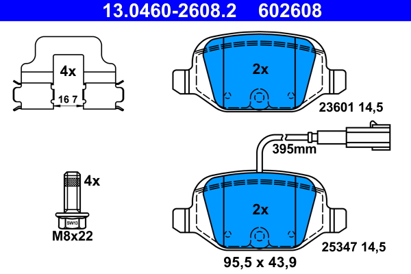 ATE 13.0460-2608.2 set...