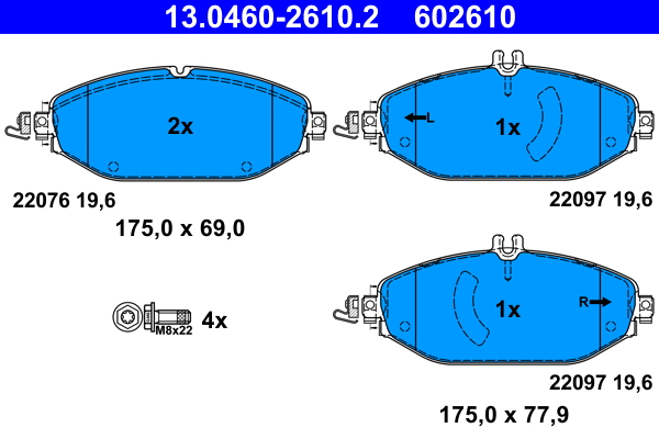 ATE 13.0460-2610.2 set...