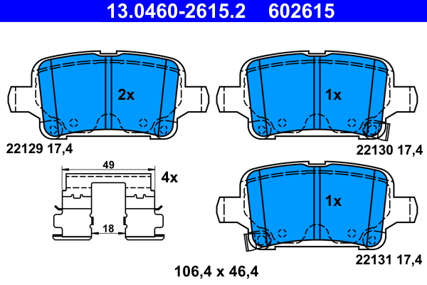 ATE 13.0460-2615.2 set...