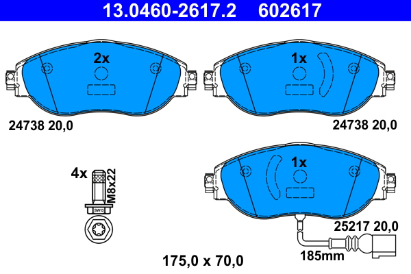 ATE 13.0460-2617.2 set...