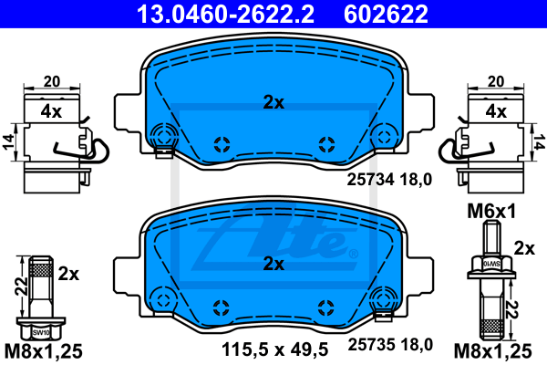 ATE 13.0460-2622.2 Sada...