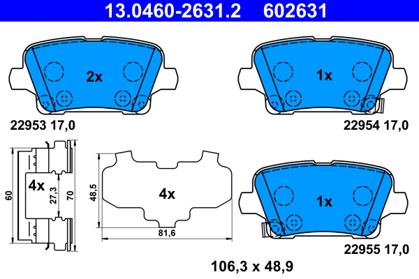 ATE 13.0460-2631.2 set...