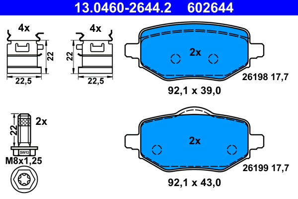 ATE 13.0460-2644.2 set...