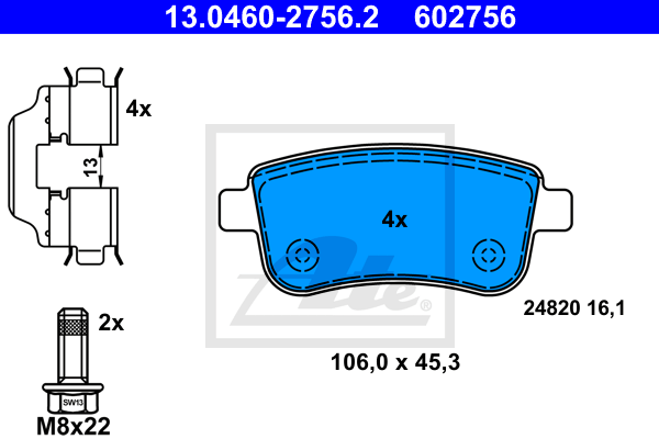 ATE 13.0460-2756.2 Sada...