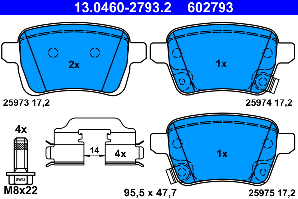 ATE 13.0460-2793.2 set...