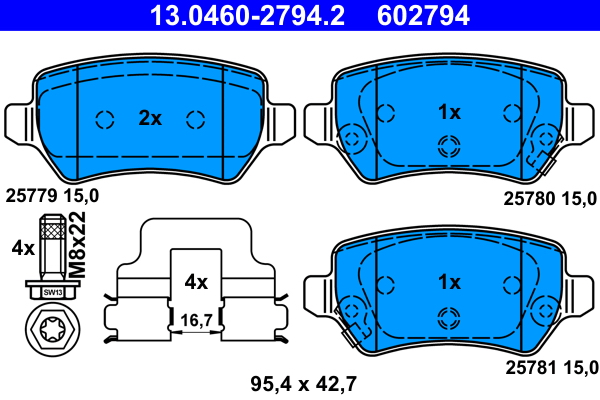 ATE 13.0460-2794.2 set...