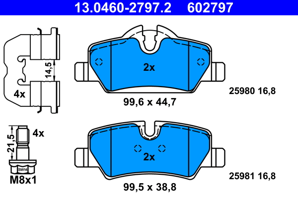 ATE 13.0460-2797.2 set...